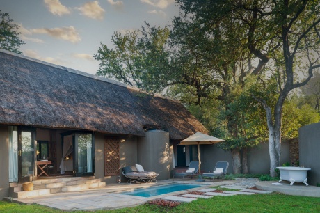 Enjoy your private plunge pool while on safari at Sabi Sabi. Enjoy your private plunge pool while on safari at Sabi Sabi.