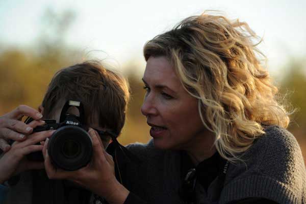 Ashley Hayden and Son on safari at Sabi Sabi