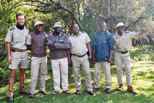 Jaap and Trackers at Sabi Sabi