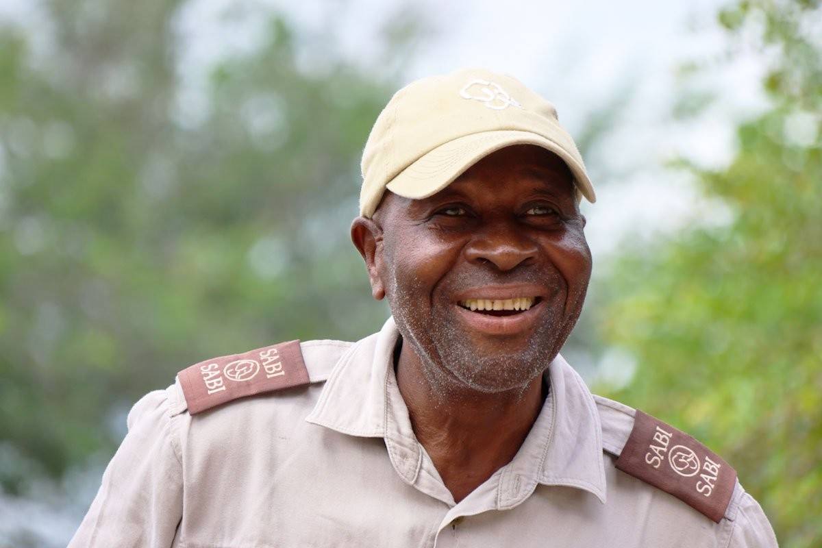 Veteran tracker Mike Ndlovu during his farewell safari after 40 years in the bush.