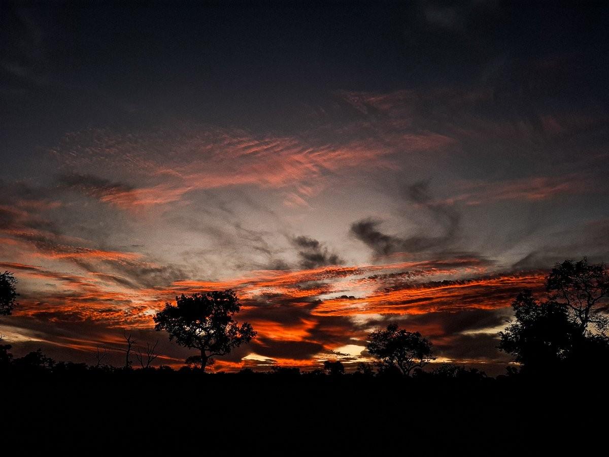A dramatic sunset to end off the day