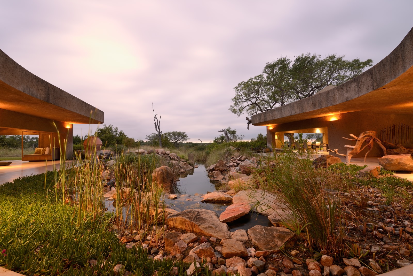 Earth Lodge Water Feature 2 Earth Lodge Water Feature 2