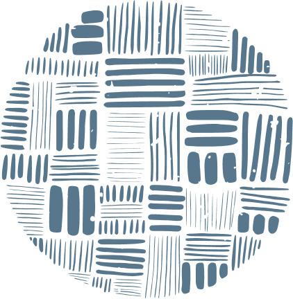 WeavePatternCircleLeftCutBlue WeavePatternCircleLeftCutBlue