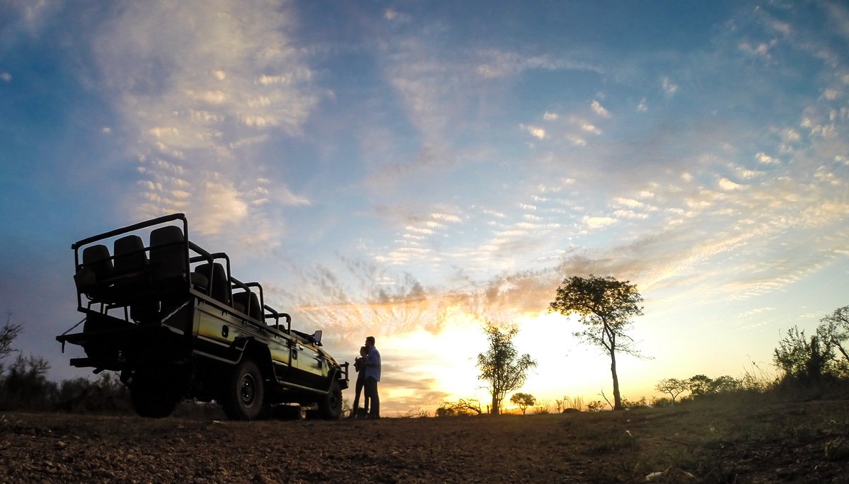 A stop for a sun downer on safari