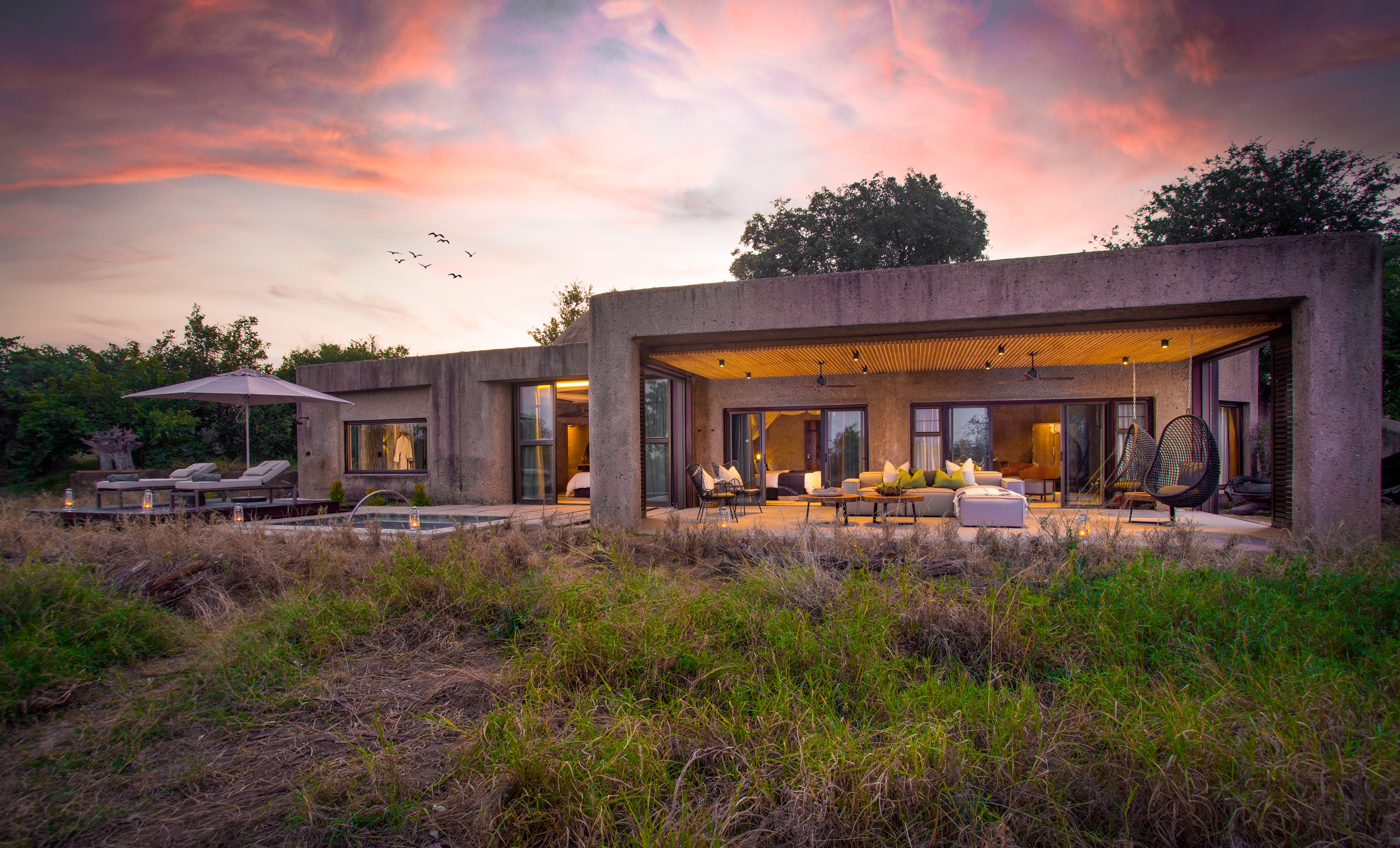 Sabi Sabi Earth Lodge Amber Villa Outside View Sabi Sabi Earth Lodge Amber Villa Outside View