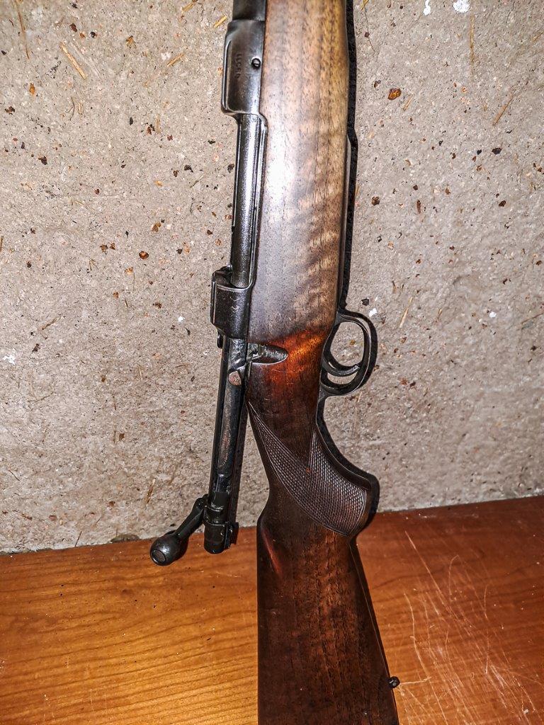 A bolt-action rifle used by guides on safari. A bolt-action rifle used by guides on safari.