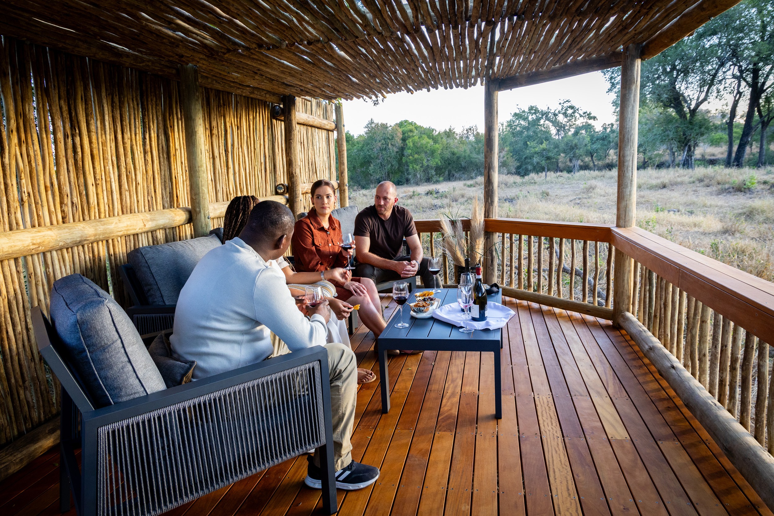 Sabi Sabi Bush Lodge Viewing Deck People Sabi Sabi Bush Lodge Viewing Deck People