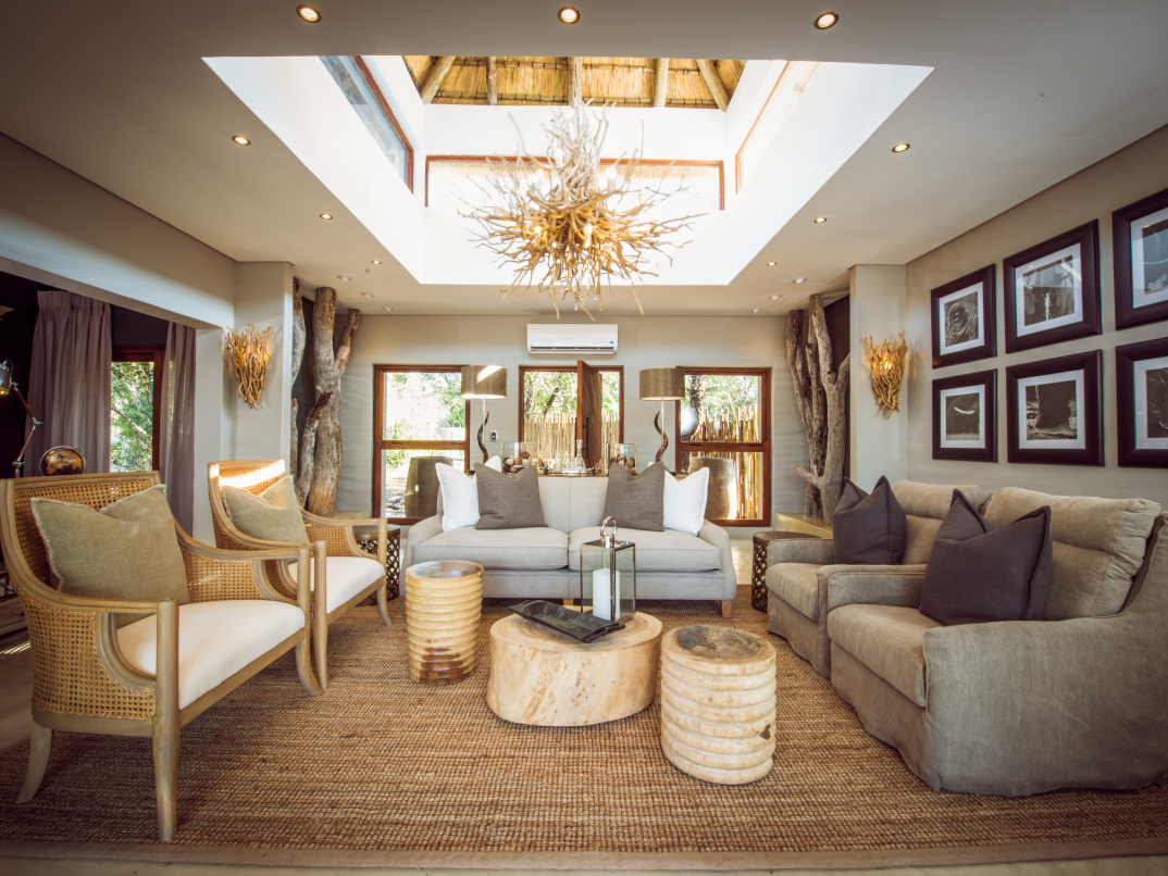 Sabi Sabi Luxury Villa lounge area. Sabi Sabi Luxury Villa lounge area.