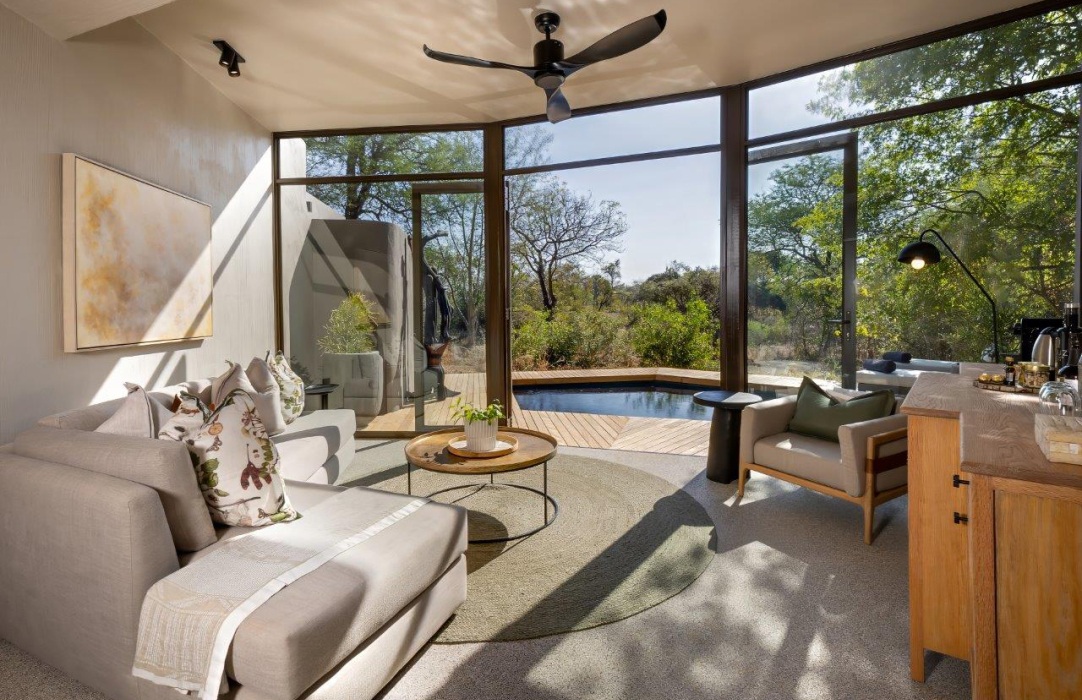 Sabi Sabi Bush Lodge Mandleve Villa Lounge
