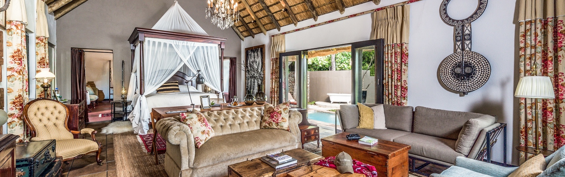 The Ivory Presidential Suite - A celebration of old-world safari glamour.