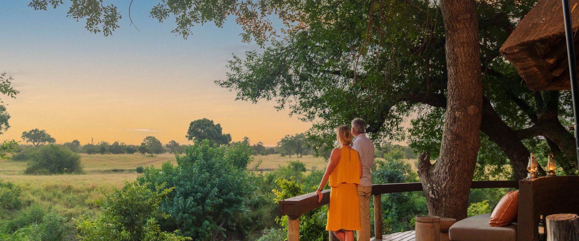 Sabi Sabi Selati Camp Deck At Sunset