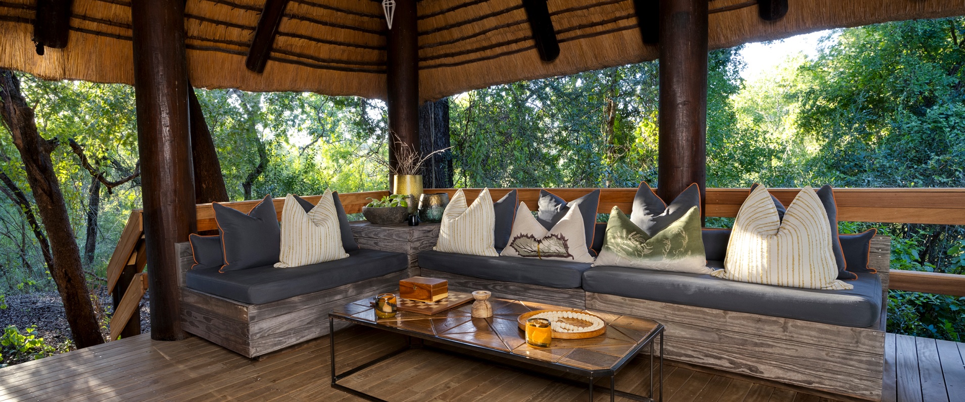 Sabi Web Little Bush Camp Dining Exterior Lounge Area