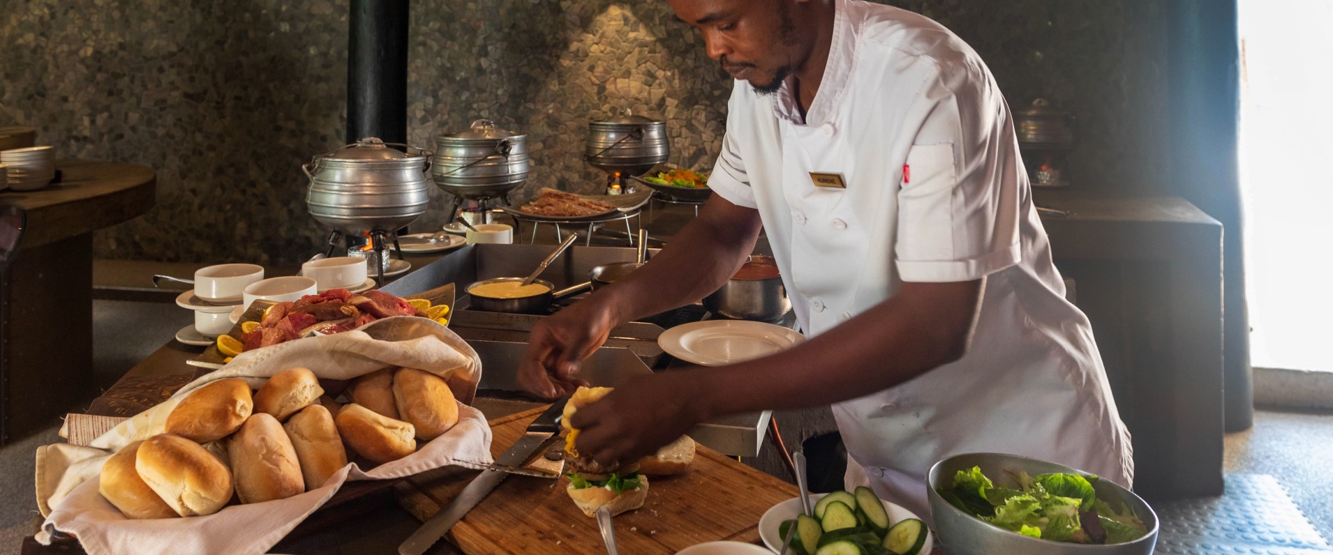 Savor the finest cuisine at Sabi Sabi, prepared with utmost care to satisfy discerning palates. Savor the finest cuisine at Sabi Sabi, prepared with utmost care to satisfy discerning palates.