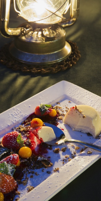 Savor a masterful dessert by our skilled Sabi Sabi chef, a treat for esteemed guests.