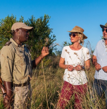 Expert guide showing guests plant specie
