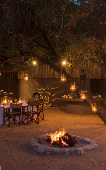 Sabi Sabi Bush Lodge Fire Boma Dining Sabi Sabi Bush Lodge Fire Boma Dining