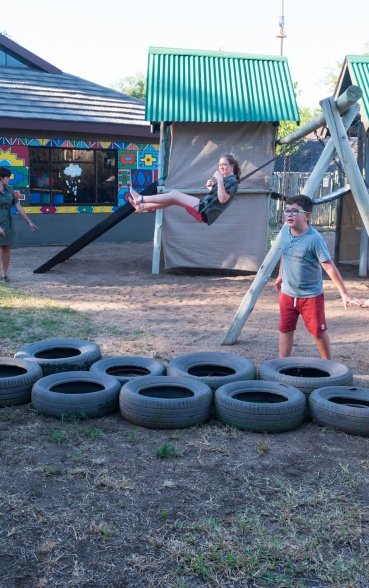 Children can enjoy EleFun Centre at Bush Lodge outside formal sessions, fostering play and learning. Children can enjoy EleFun Centre at Bush Lodge outside formal sessions, fostering play and learning.