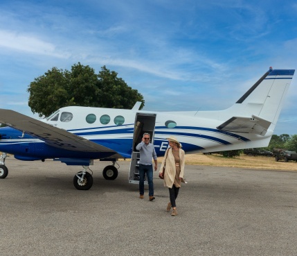 Arrive at Sabi Sabi Airstrip via a private flight, adding an exclusive touch to your journey. Arrive at Sabi Sabi Airstrip via a private flight, adding an exclusive touch to your journey.