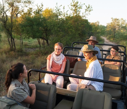 Enjoy an exclusive family game drive at Sabi Sabi, creating unforgettable memories with an expert guide. Enjoy an exclusive family game drive at Sabi Sabi, creating unforgettable memories with an expert guide.