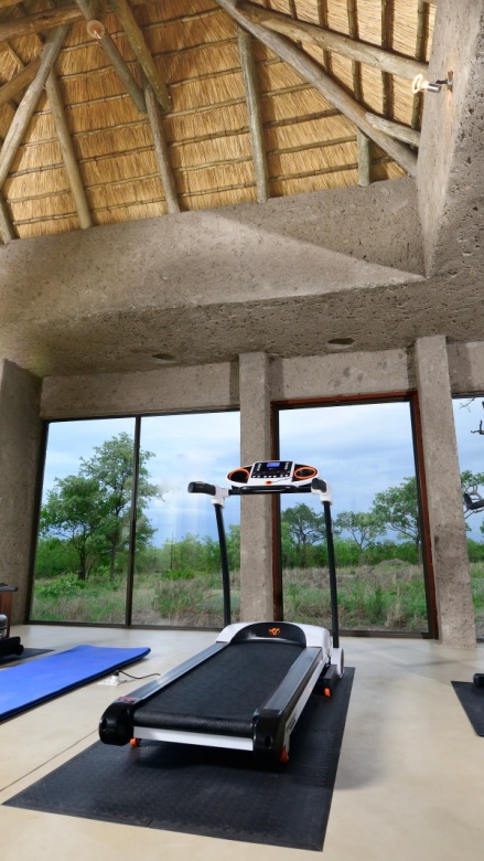 Maintain wellness with our state-of-the-art gym facilities at Sabi Sabi Earth Lodge.
