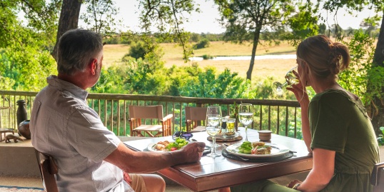 Delight in captivating conversation, exceptional cuisine, and sweeping bushveld views at Sabi Sabi. Delight in captivating conversation, exceptional cuisine, and sweeping bushveld views at Sabi Sabi.