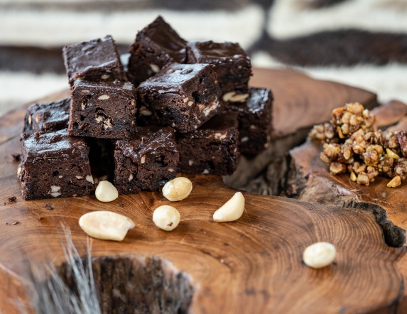 Brownie dessert served at Sabi Sabi Selati Camp. Brownie dessert served at Sabi Sabi Selati Camp.