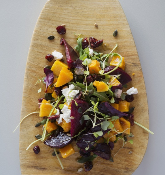 Savor the Butternut and Beetroot salad served at Sabi Sabi. Savor the Butternut and Beetroot salad served at Sabi Sabi.