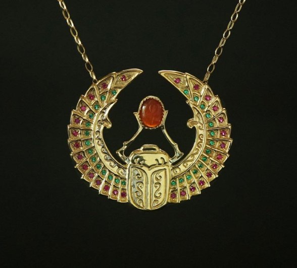 B03Telos Magic Egyptian Scarab Gold Front View2 B03Telos Magic Egyptian Scarab Gold Front View2