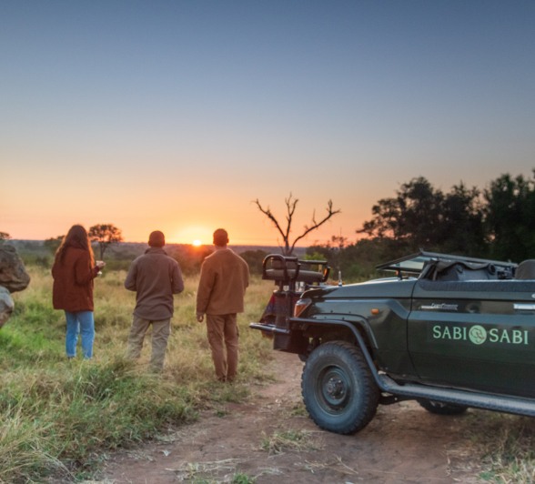 Sabi Sabi Newsletter April Game Drive Sunset