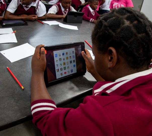 Lillydale Digital Learning Centre learners interacting with digital learning equipment. Lillydale Digital Learning Centre learners interacting with digital learning equipment.