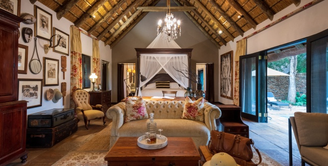 Experience luxurious living areas at Sabi Sabi.