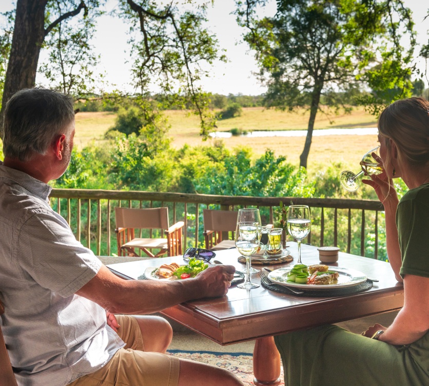 Delight in captivating conversation, exceptional cuisine, and sweeping bushveld views at Sabi Sabi. Delight in captivating conversation, exceptional cuisine, and sweeping bushveld views at Sabi Sabi.