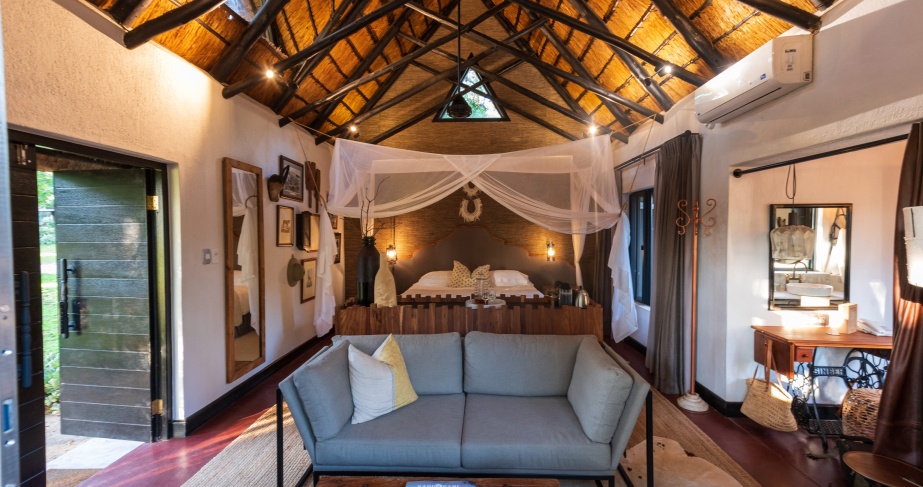 Seltai Camp combines timeless antique furniture with elegant contemporary pieces.