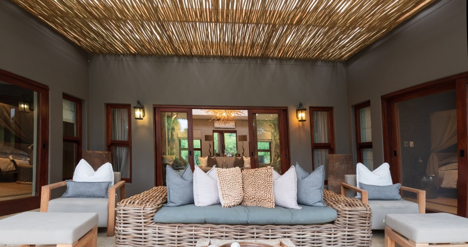 The Mahlatini and Tumbela Luxury Villas' expansive patios.