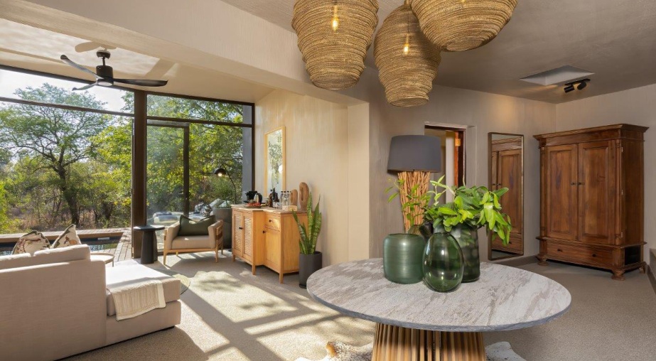 Sabi Sabi Bush Lodge Villa Mandleve Lounge
