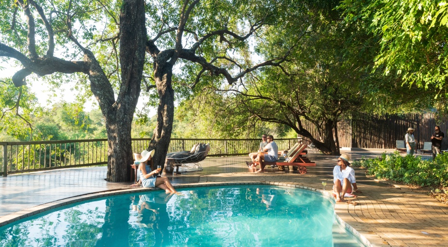 Refresh in Sabi Sabi Bush Lodge's inviting swimming pools, offering a cool oasis amidst stunning natural surroundings. Refresh in Sabi Sabi Bush Lodge's inviting swimming pools, offering a cool oasis amidst stunning natural surroundings.