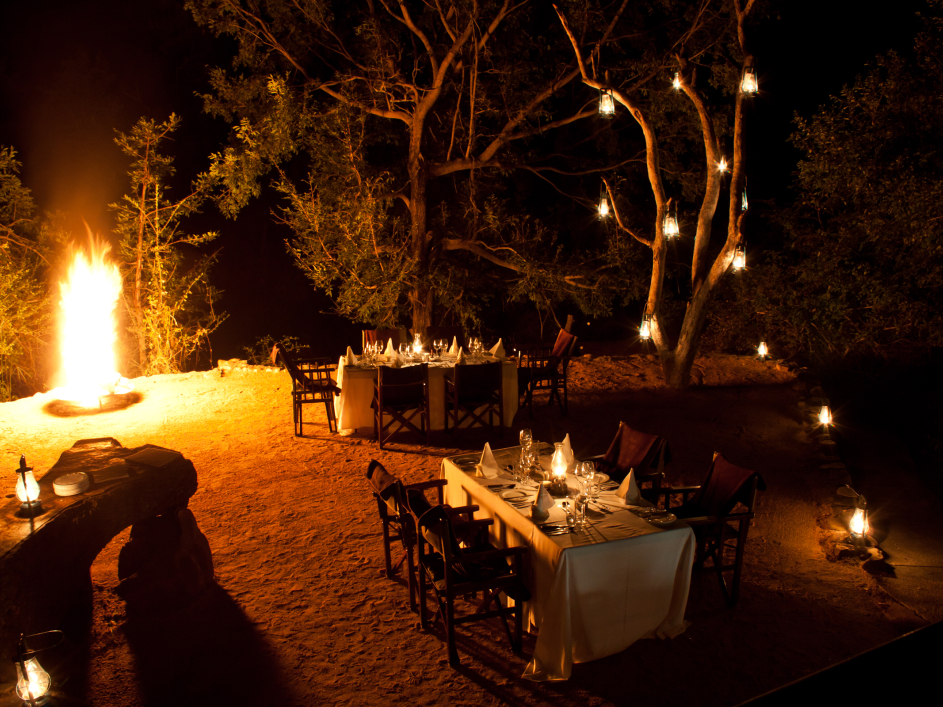 Little Bush Camp   Evening Dining