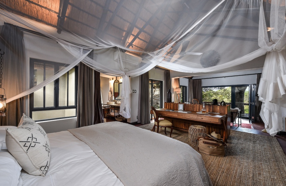 The Lourenço Marques Honeymoon Suite at Sabi Sabi is a romantic sanctuary of luxury.