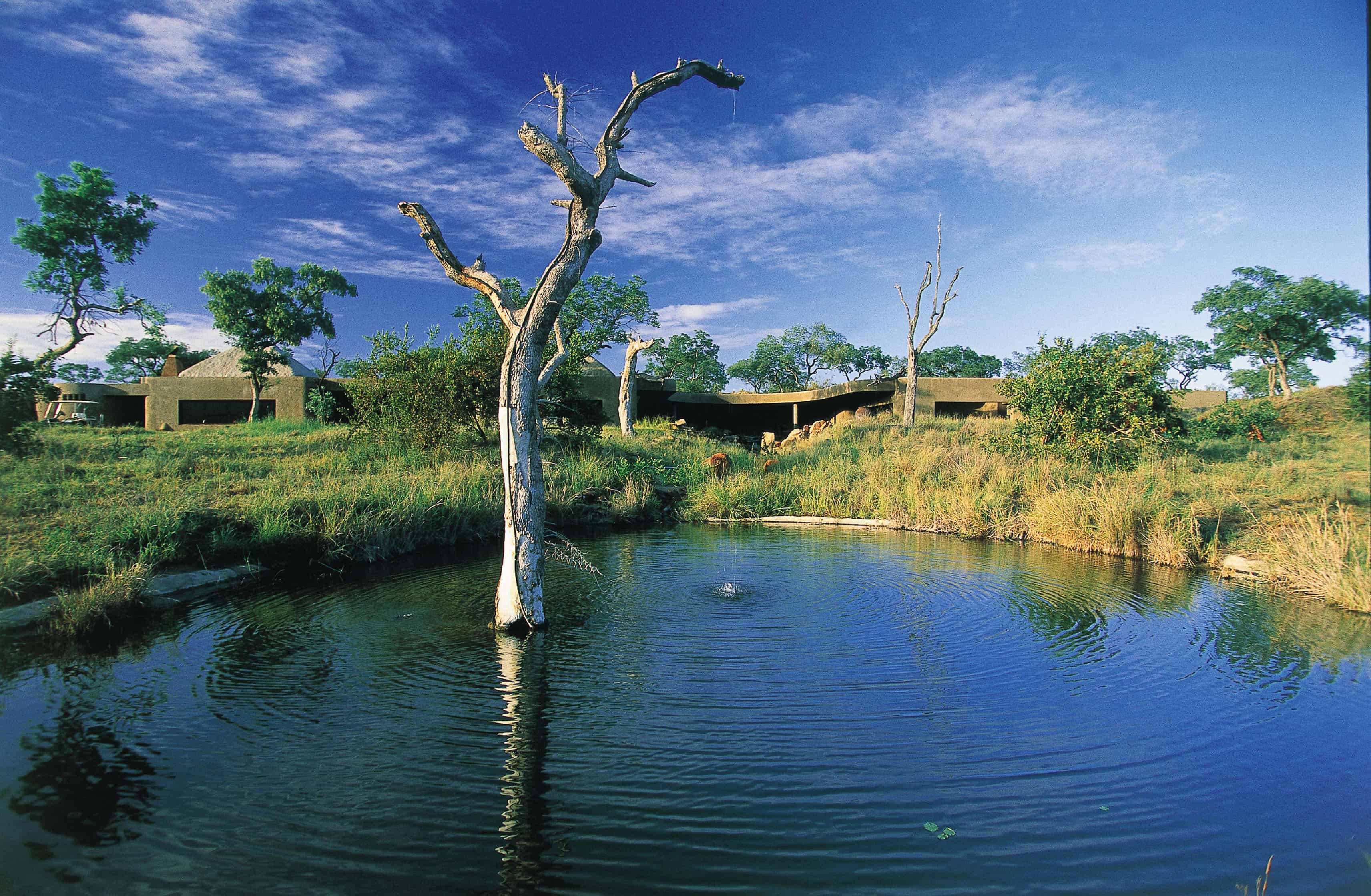 01Earth Lodge View From Waterhole 01Earth Lodge View From Waterhole