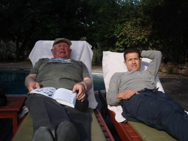 Relaxing On Deck At Bush Lodge Relaxing On Deck At Bush Lodge